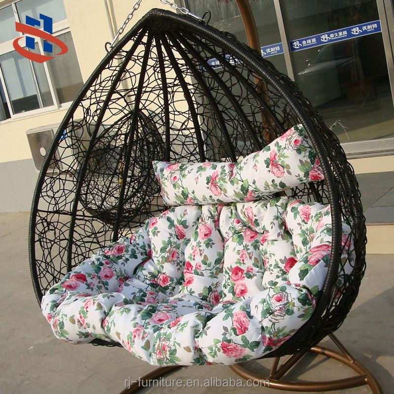 Modern Double Seat Swing Chair Garden Hanging Pod Chair for Adults Waterproof Customized Outdoor Furniture Villa Furniture