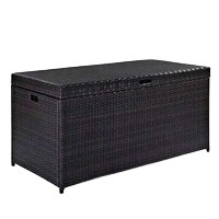 PE Rattan Storage Box Wicker Toys Collection Bins Garden Patio Furniture