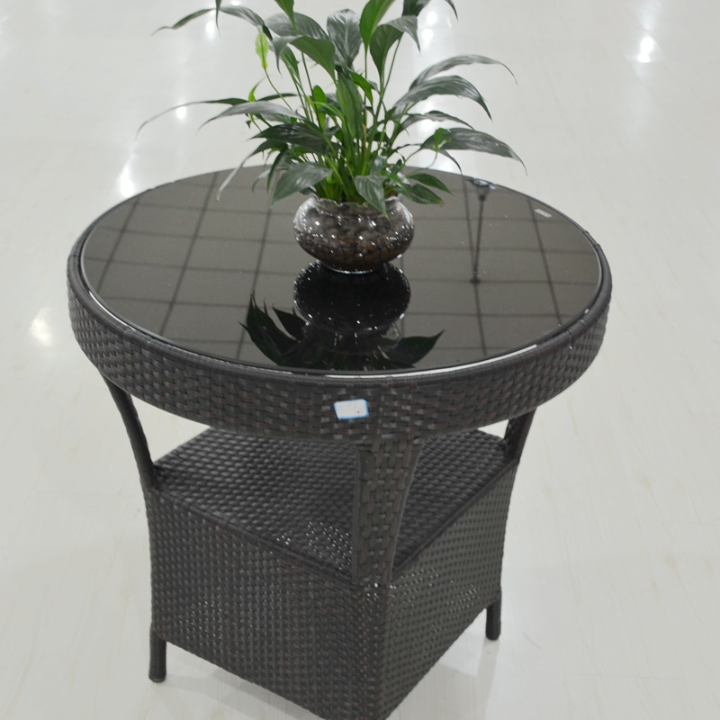 modern style wholesale outdoor garden set PE rattan coffee set bistro wicker chairs and table