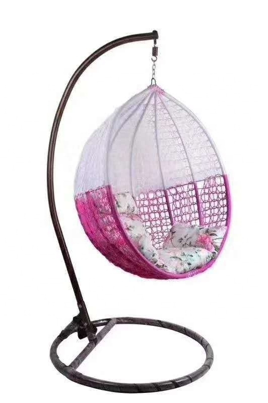 Popular Thick Wicker Egg Hanging Indoor Swing Chair Patio Swings Garden Furniture