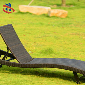 Outdoor Chaise Lounge Day Bed Sun Lounger Lazy-boy Chair Deck Sling Chair Recliner Antique Outdoor Furniture Modern Steel Pipes