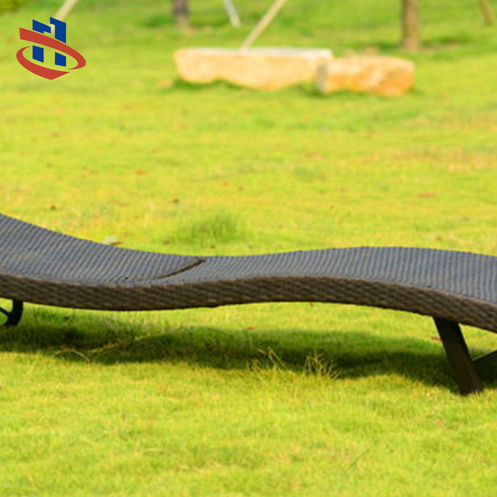 Outdoor Chaise Lounge Day Bed Sun Lounger Lazy-boy Chair Deck Sling Chair Recliner Antique Outdoor Furniture Modern Steel Pipes