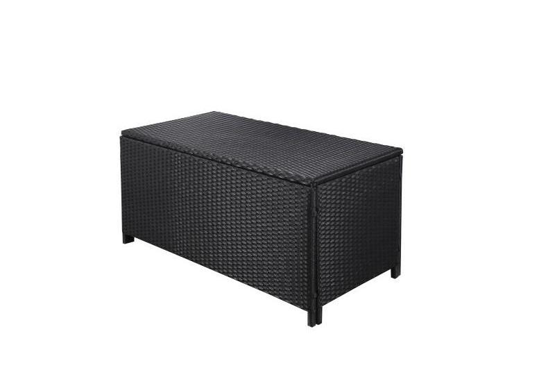 PE Rattan Storage Box Wicker Toys Collection Bins Garden Patio Furniture