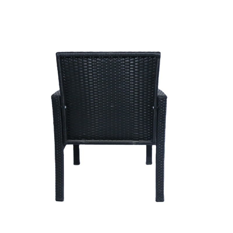 PE Rattan Wicker Patio Furniture Dining Chairs Cheap Outdoor Garden Restaurant Carton Modern Coffee Shop Outdoor Furniture 5 Cm