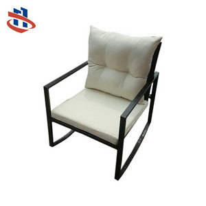 Outdoor Furniture Garden Chairs PE Rattan Chairs Leisure Ways Relax Rocking Chair Metal Antique Living Room Furniture Modern