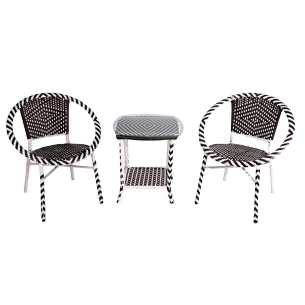 All weather traditional garden set poly rattan garden chair and table treasure outdoor furniture