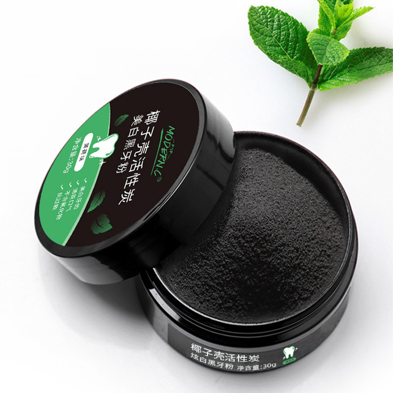 Private label 100% Natural Organic Mint White teeth Activated Charcoal Teeth Whitening Powder