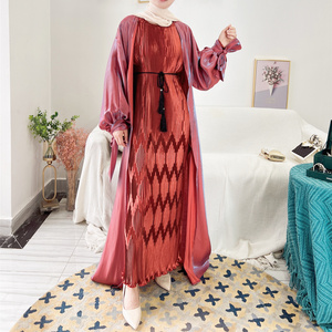 L-88 Muslim Dress Long Sleeve 2023 Middle Eastern Islamic Abayas Dubai Women Muslim Dresses