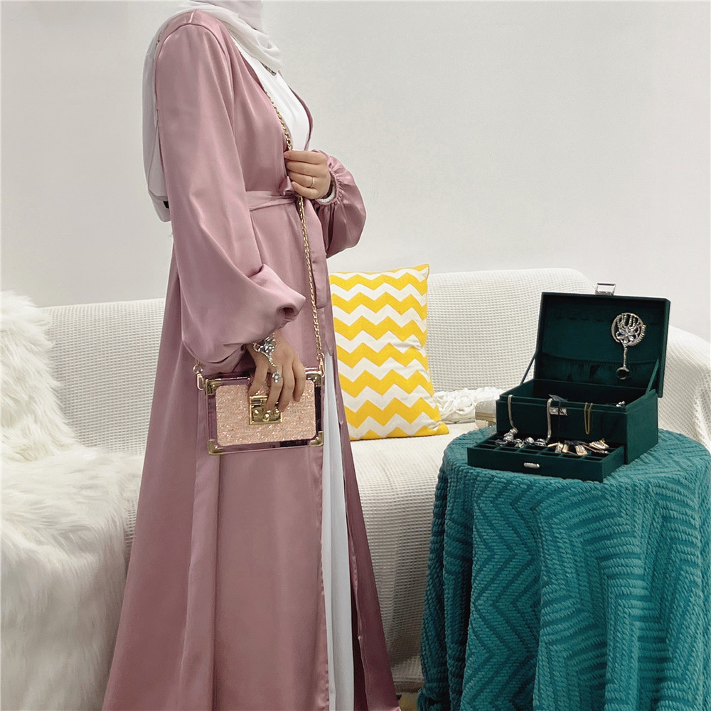 L-15 Wholesale Muslim Traditional Clothing Abaya Turkey Dubai Solid Islamic Long Dress Women Abaya