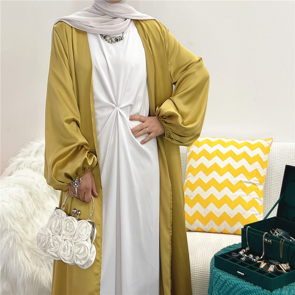 L-15 Wholesale Muslim Traditional Clothing Abaya Turkey Dubai Solid Islamic Long Dress Women Abaya