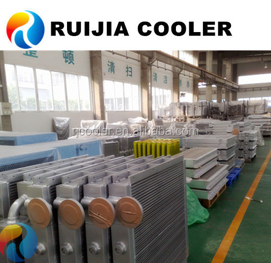 screw compressor radiator oil cooler aftercooler condenser air heat exchanger