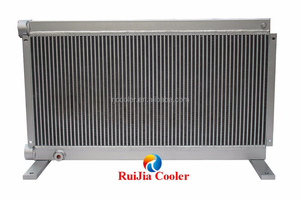 screw compressor radiator oil cooler aftercooler condenser air heat exchanger