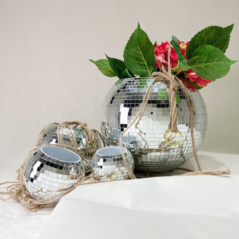 Disco ball planter  4