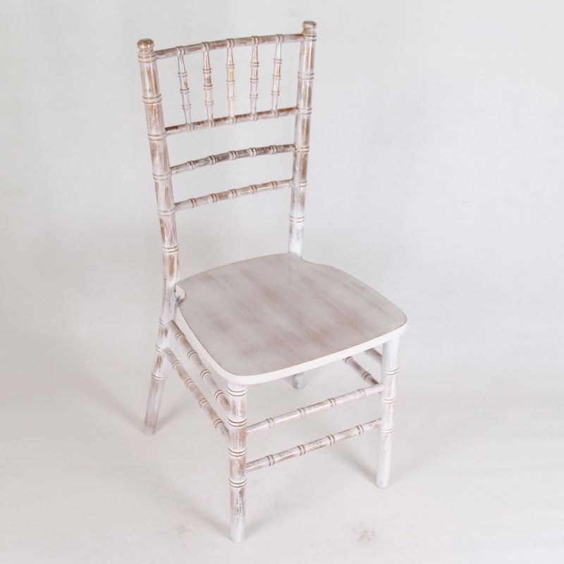 Wholesale Stackable Wedding Banquet Tiffany Wood Limewash  Chiavari Chairs For Party Rental