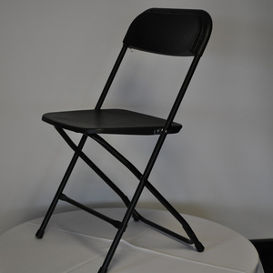 Wholesale Outdoor Garden Event Rental 10 Pack Black Plastic Folding Chairs