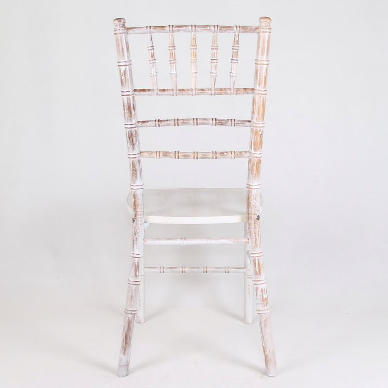 Wholesale Stackable Wedding Banquet Tiffany Wood Limewash  Chiavari Chairs For Party Rental