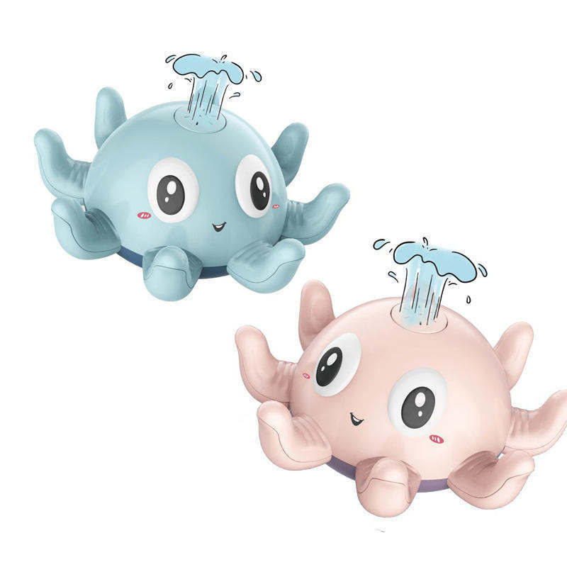 Cartoon Octopus Electric Water Spray Bath Toys Baby Bathtub Water Play Toys Automatic Water Spray Cartoon Bathroom Toy