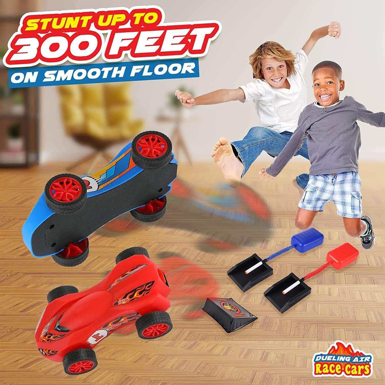 2 IN 1 Air Powered Stomp Racing Car Rocket Launcher Toys Set Outdoor Sport Eva Foam Missile Ejection Racers Launcher Toy For Kid