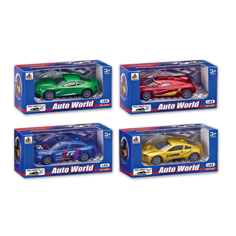 1/43 Colorful Mini Alloy Pull Back Car Model Toys Set Sports Diecast Racing Hotwheels Vehicle Toy For Toddler Educational Gift