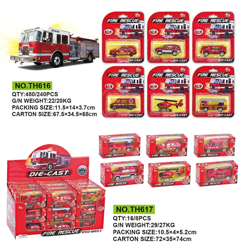 1/64 Simulation Alloy City Car Model Toys Set Hot Wheel Diecast Racing Fire Truck Military Vehicle Toy Parking Lot Toy For kids