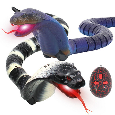 Simulation RC Cobra Snake Toy Prank Realistic Remote Control Snake For Kids Novelty Mischief Toys Radio Control Animals Toys