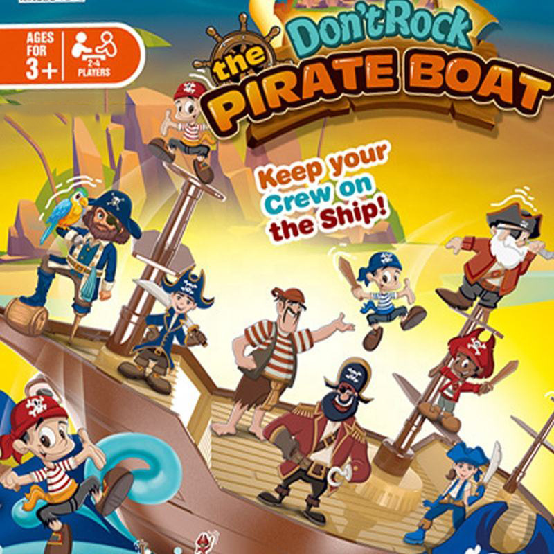 Kids Educational Pirate Boat Balance Board Game Toys Set Creative Penguin Desktop Balance Toy For Family Interactive Toy