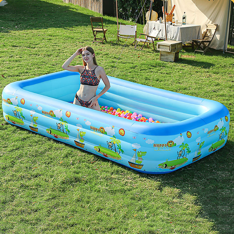 Portable  Thickening Foldable Inflatable Pool Quality PVC Outdoor Inflatable Swimming Pool Bathing Pool multi-purpose