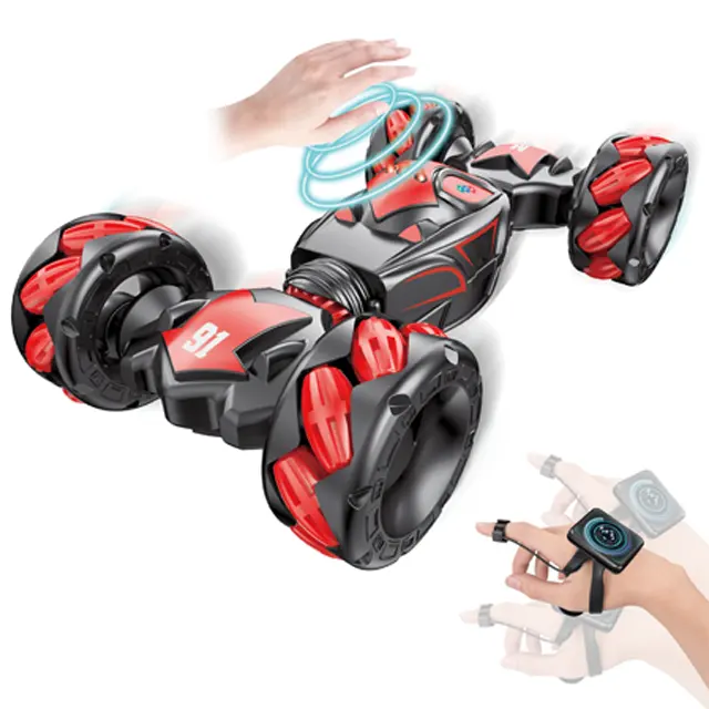 Gesture Sensing RC Drift Stunt Car Creative Novelty Game Play Deformation Remote Control Twisting Car Kids Radio Control Toy