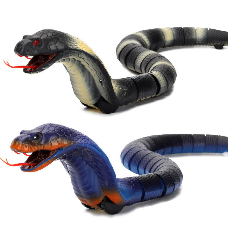 Simulation RC Cobra Snake Toy Prank Realistic Remote Control Snake For Kids Novelty Mischief Toys Radio Control Animals Toys