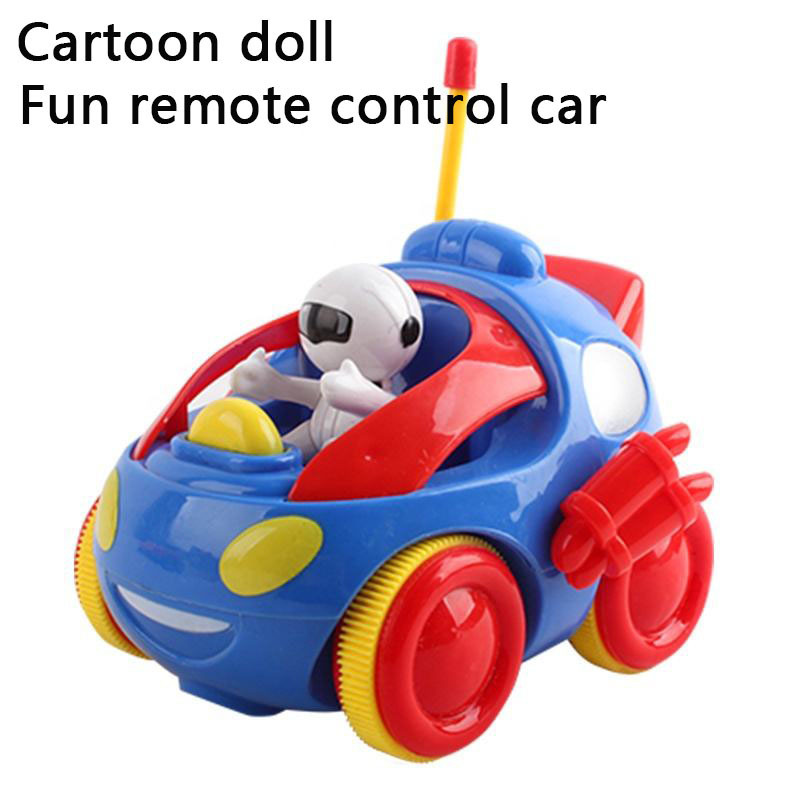 Cartoon Doll Remote Control Car Toys Mini Space Doll RC Vehicle Toy 2CH Electric Radio Control Car Toys For Kids