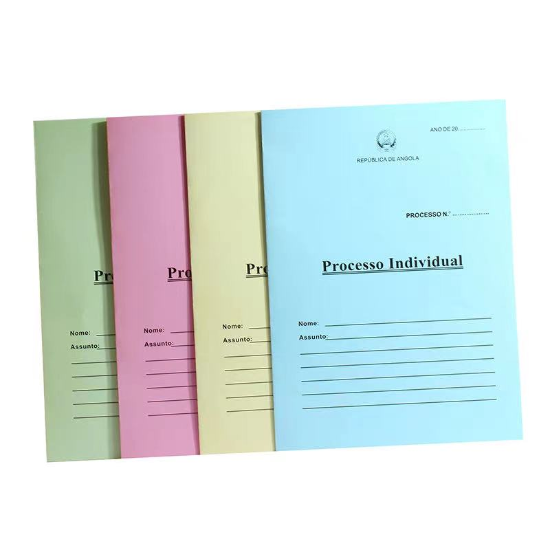 High Quality Eco-Friendly Customize Logo Colorful Double Business Card Holder A4 Letter Paper File Folder For School Office