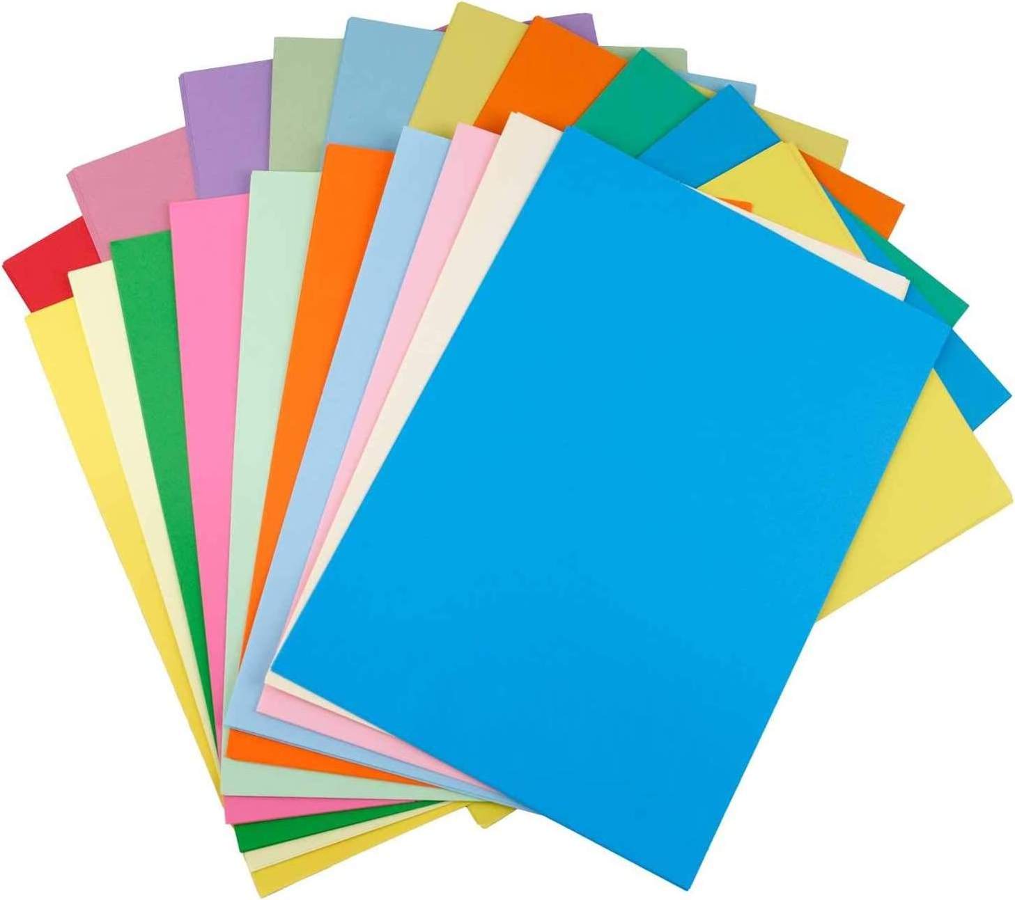 High Quality 120gsm 160gsm 180gsm 230gsm 300gsm A4 Construction Paper Cardstock Colored Board Paper