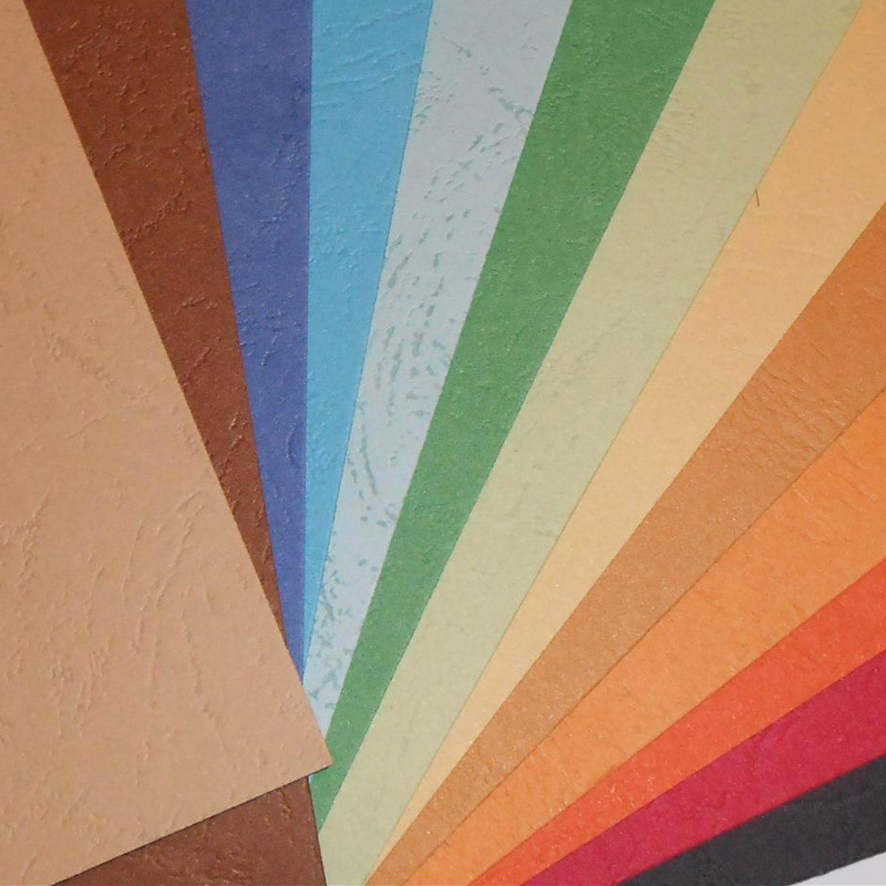 A4 size 180 g 230 gsm textured paper cover paper embossed color board leather grain binding cardstock