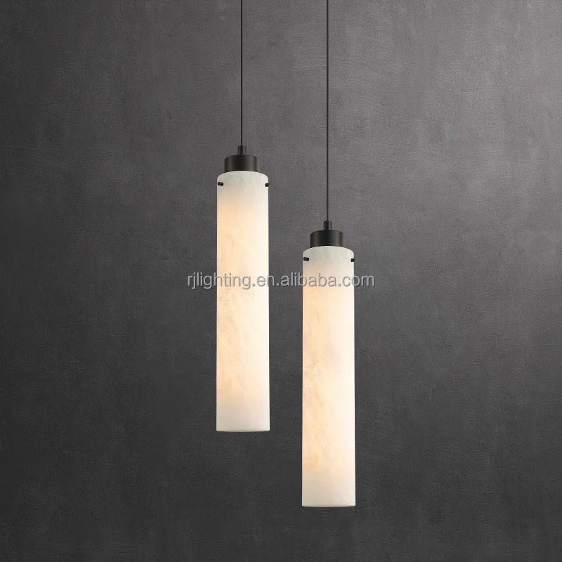 modern ceiling bedroom bedside restaurant dining room kitchen island pendant light led alabaster chandelier