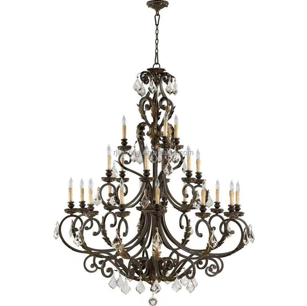 large brass antique black chandelier villa foyer entrance pendant lamp led lights for home ceiling