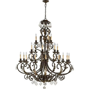 large brass antique black chandelier villa foyer entrance pendant lamp led lights for home ceiling