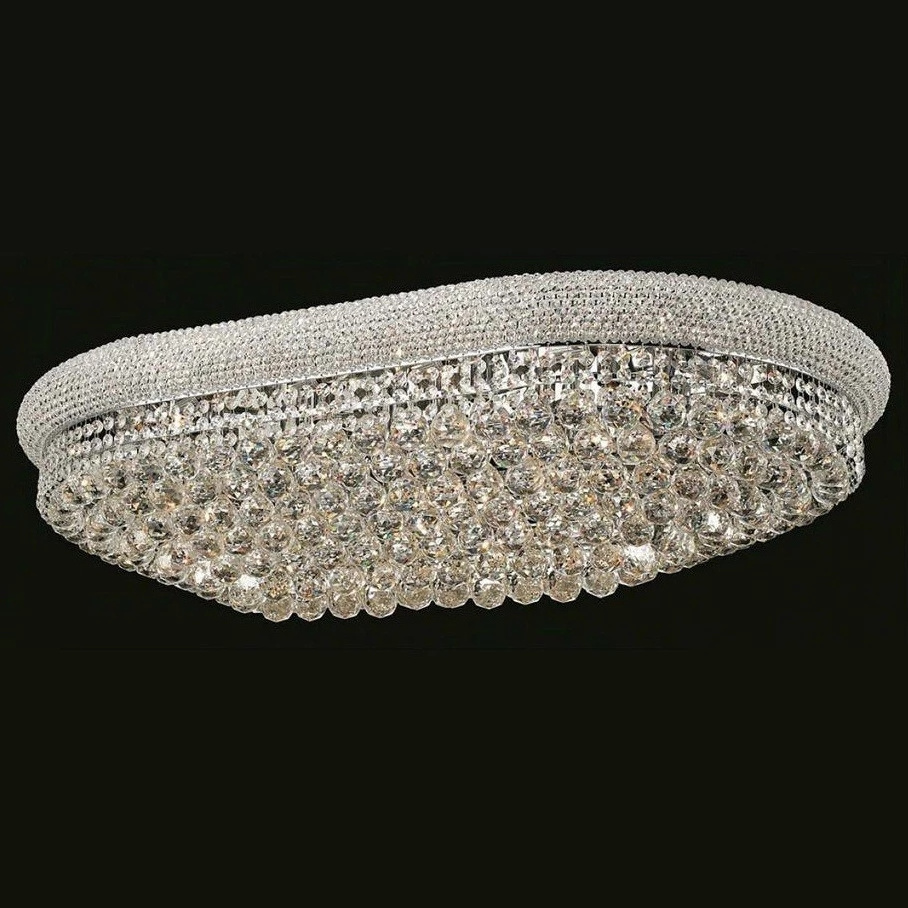 Wholesale Flush Mount Indoor Banquet Decorative Led Chandelier Lighting Fixture Crystal Ceiling Lamp