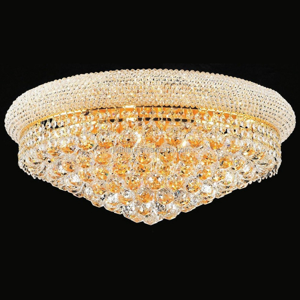 Wholesale Flush Mount Indoor Banquet Decorative Led Chandelier Lighting Fixture Crystal Ceiling Lamp