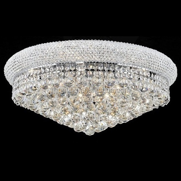 Wholesale Flush Mount Indoor Banquet Decorative Led Chandelier Lighting Fixture Crystal Ceiling Lamp