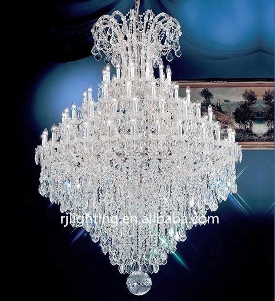 Luxury Large LED K9 Crystal Chandelier hotel wedding banquet Foyer Lighting Fixture