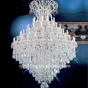 Luxury Large LED K9 Crystal Chandelier hotel wedding banquet Foyer Lighting Fixture