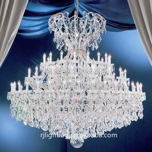 Luxury Large LED K9 Crystal Chandelier hotel wedding banquet Foyer Lighting Fixture