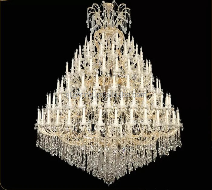 66 lights Maria theresa Rococo classic villa entrance large Foyer Chandelier lighting