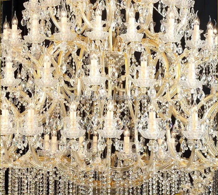 66 lights Maria theresa Rococo classic villa entrance large Foyer Chandelier lighting