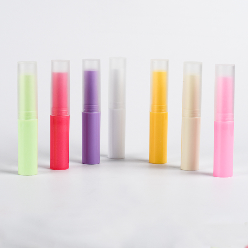 4g 5g Empty Lip balm Packaging Tube Custom Chapstick Tube  Clear Black White Lip Balm Tubes for Craft Lipstick Container