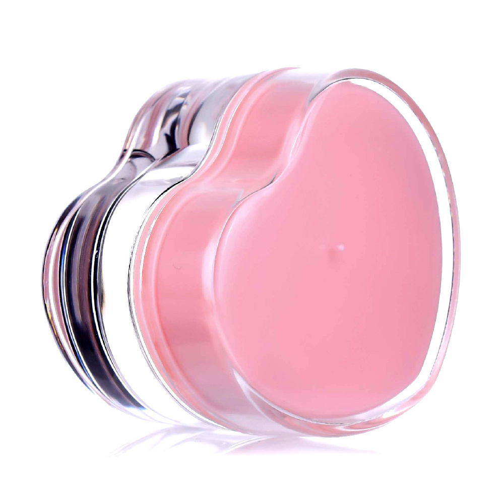 Wholesale new 10g clear pink acrylic lip balm packaging lip gloss jars lip scrub container