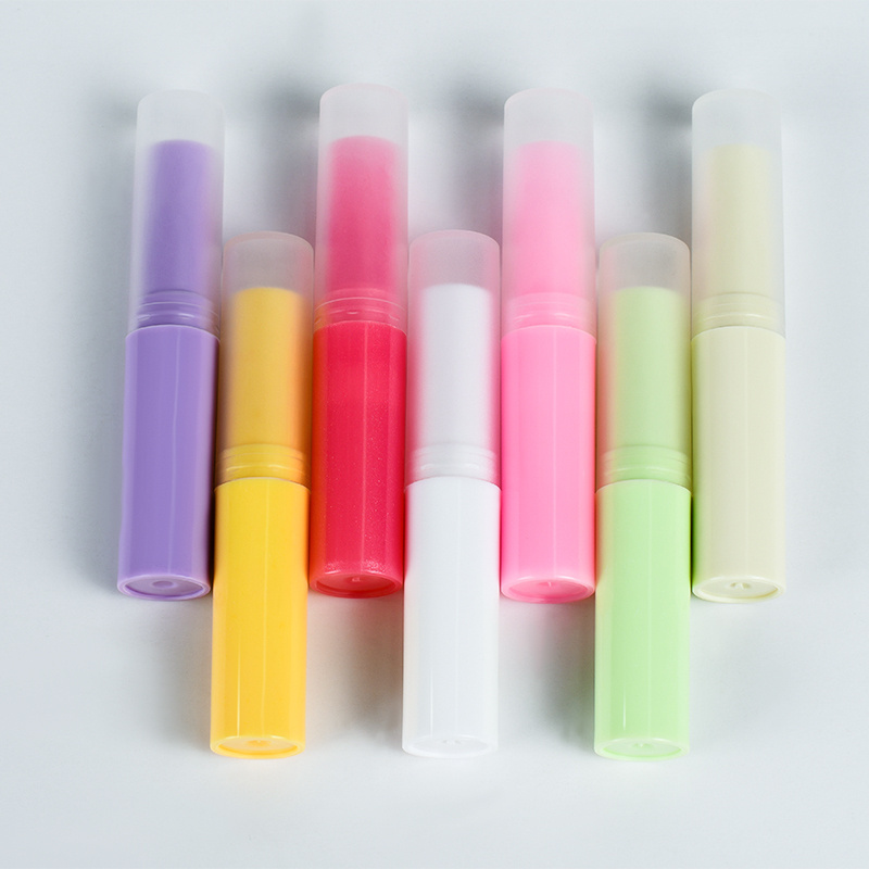 4g 5g Empty Lip balm Packaging Tube Custom Chapstick Tube  Clear Black White Lip Balm Tubes for Craft Lipstick Container