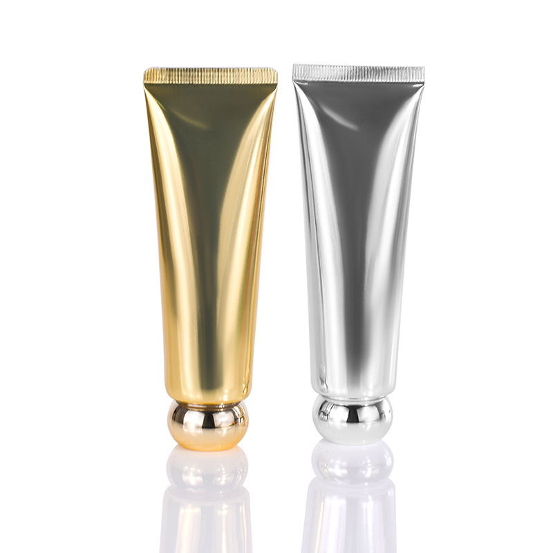 Hot sale 30ml 50ml 100ml 150ml sliver gold white body lotion hand Wash Cream Facial clean Soft Tube