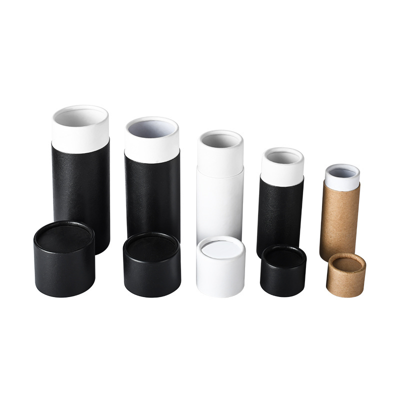 Free sample 10g15g 30g 50g 100g Paper Tube Packaging Recycled Cosmetic Cardboard Tube Container Food Grade Packaging