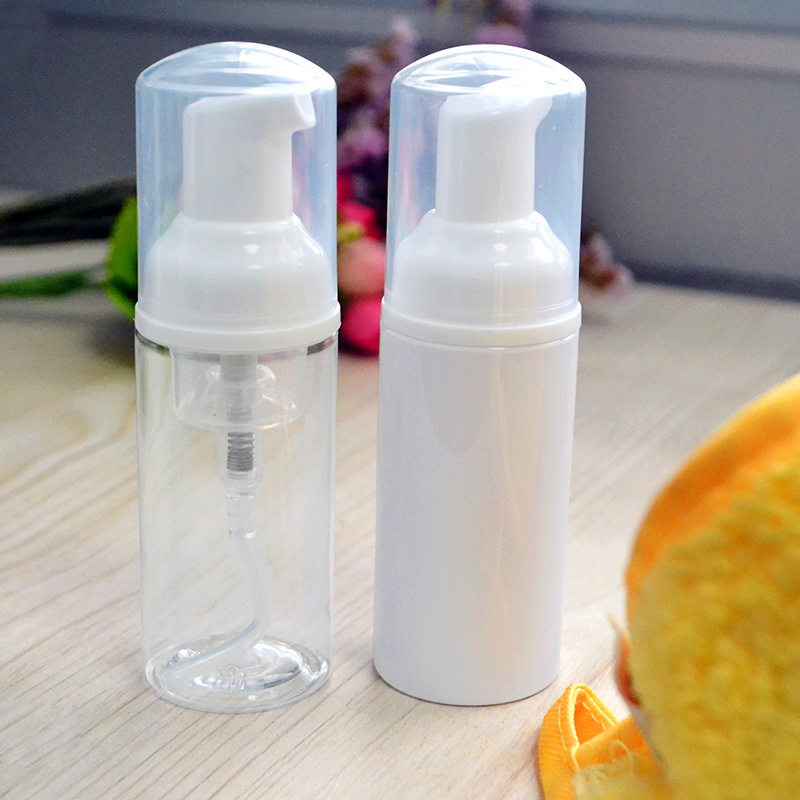 PET Plastic Cleanser container 30ml 50ml 80ml 100ml 150ml 200ml White clear Mousse Foaming Pump Bottle For Face Wash